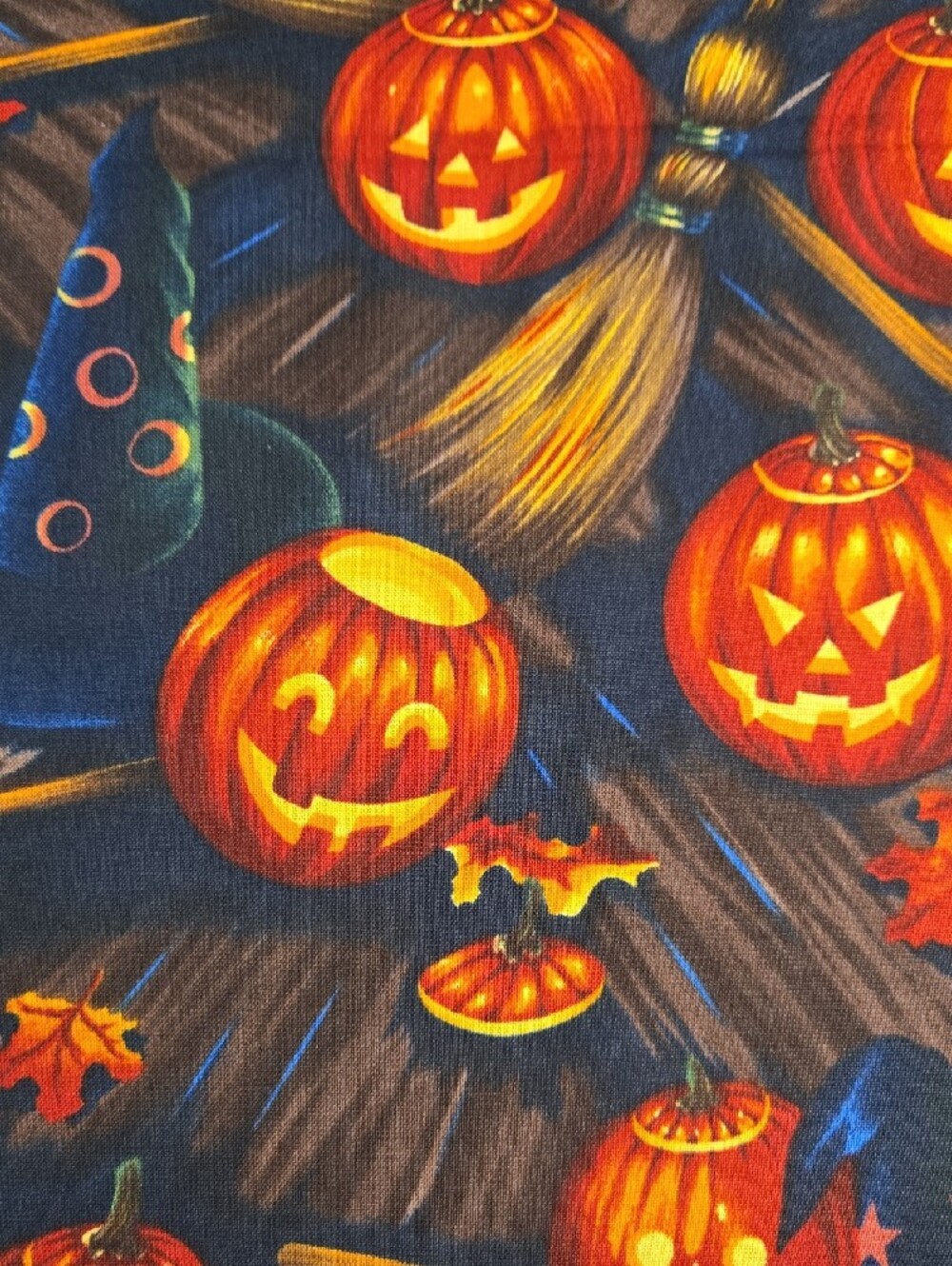 ๐๐๐"Bell Knobs And Broomsticks" The Alexander Henry Fabrics 1998, 2 Yards - Picture 5 of 6